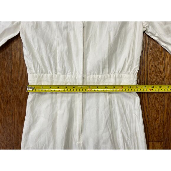 Elton John For Realisation White Jumpsuit Coveralls Overalls Women's Size Small - Picture 9 of 12